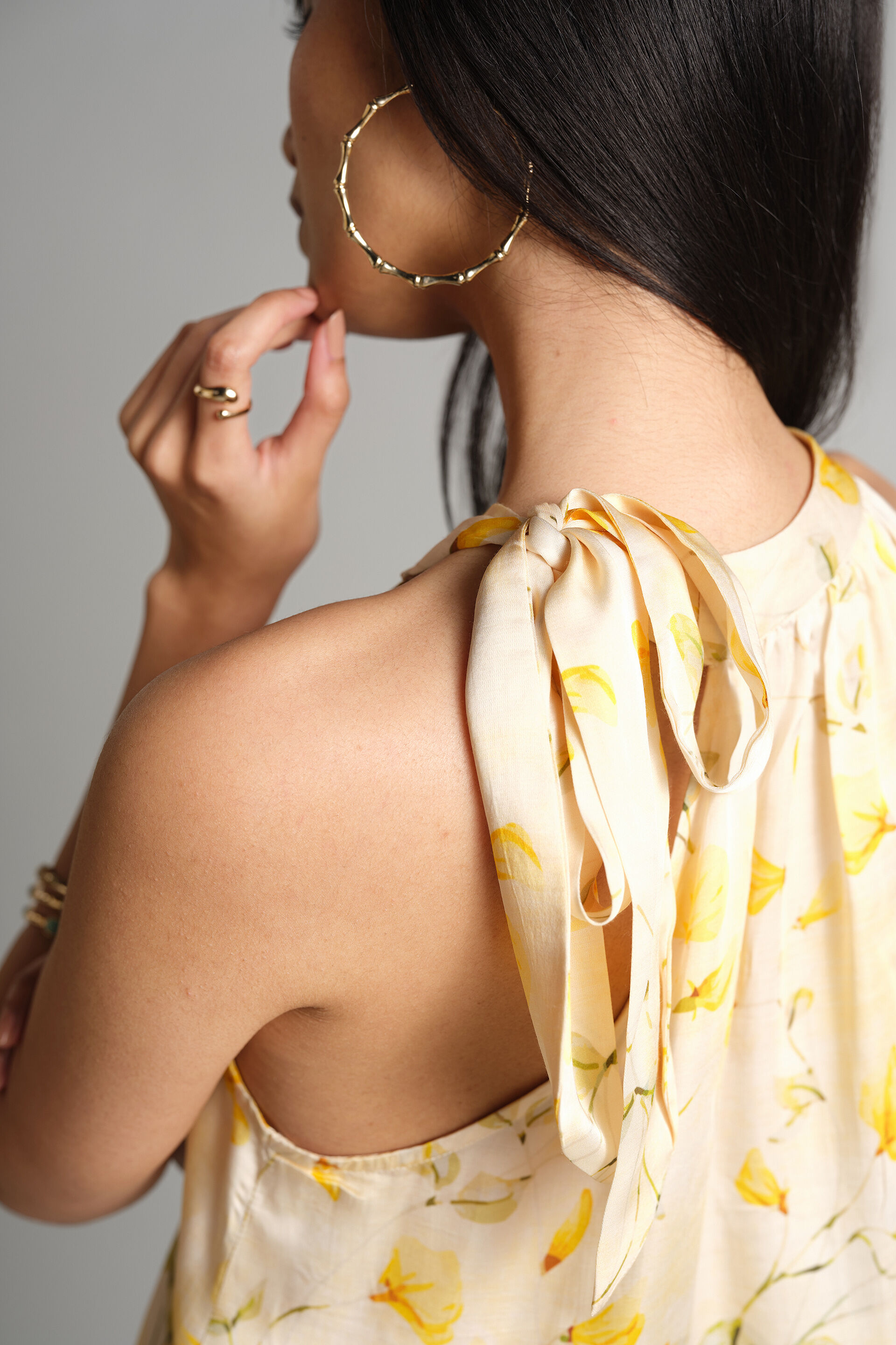 Yellow Bloom Top, Yellow, image 6